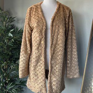 MINKPINK Gold Shimmer Mid Length Coat
